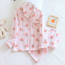 Load image into Gallery viewer, Cute Strawberry Crepe Pyjama Set