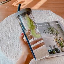 Load image into Gallery viewer, Cute Clear Plastic Drinks Bottle