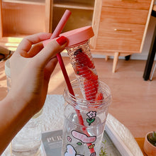 Load image into Gallery viewer, Cute Clear Plastic Drinks Bottle