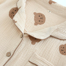 Load image into Gallery viewer, Cute Crepe Cotton Long Sleeve Pyjama Set