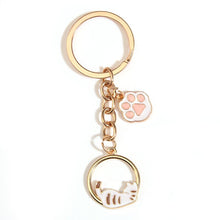 Load image into Gallery viewer, Cute Kitty Cat Enamel Keychain
