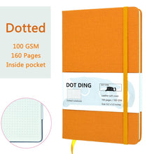 Load image into Gallery viewer, A5 Cloth Cover Dotted Notebook
