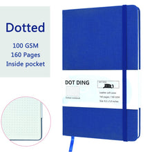 Load image into Gallery viewer, A5 Cloth Cover Dotted Notebook
