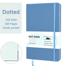 Load image into Gallery viewer, A5 Cloth Cover Dotted Notebook
