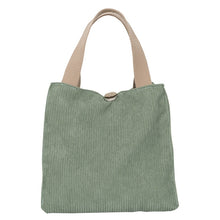 Load image into Gallery viewer, Corduroy Canvas Tote Bag
