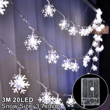 Load image into Gallery viewer, LED Snowflake Hanging Lights
