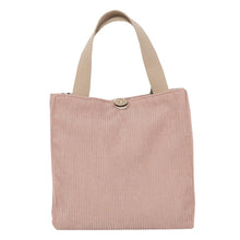 Load image into Gallery viewer, Corduroy Canvas Tote Bag
