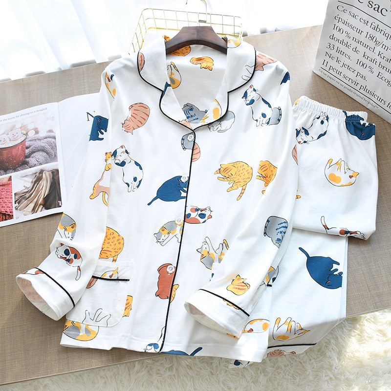 Pretty Kitty Cat Pyjama Set