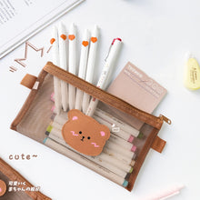 Load image into Gallery viewer, Cute Transparent Pencil Case
