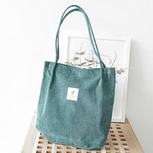 Load image into Gallery viewer, Corduroy Canvas Shoulder Bag
