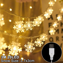 Load image into Gallery viewer, LED Snowflake Hanging Lights
