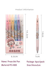 Load image into Gallery viewer, 6 Piece Gel Pen Set
