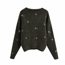 Load image into Gallery viewer, Cosy Long Sleeve Cardigan with Embroidery
