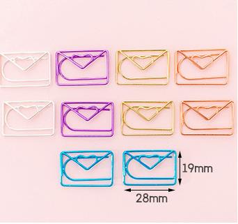 10 Piece Mini Paper Clip Set