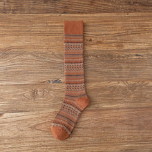 Load image into Gallery viewer, Mori Striped High Leg Socks
