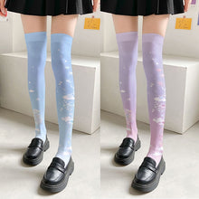 Load image into Gallery viewer, Cute Cloud Over The Knee Socks
