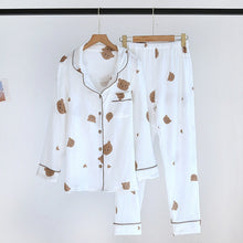 Load image into Gallery viewer, Cute Crepe Cotton Long Sleeve Pyjama Set
