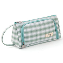 Load image into Gallery viewer, Large Capacity Plaid Pencil Case
