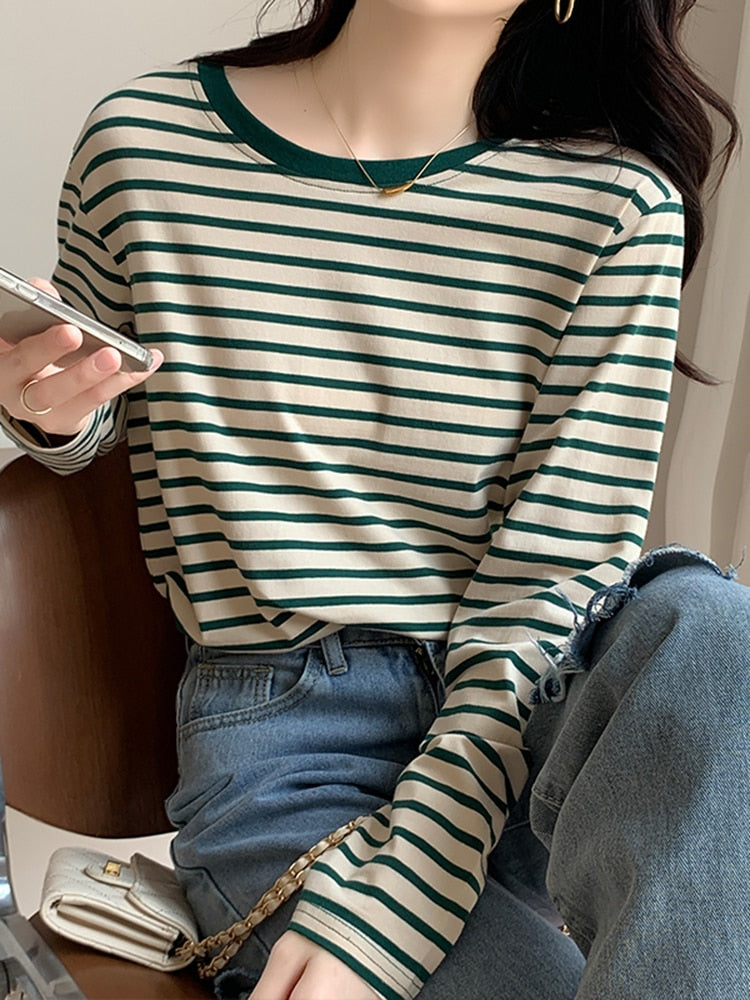 Striped Long Sleeve T-Shirt