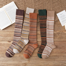 Load image into Gallery viewer, Mori Striped High Leg Socks
