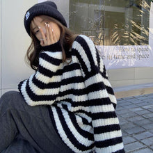 Load image into Gallery viewer, Brown/Black Striped Sweater
