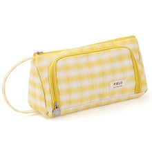 Load image into Gallery viewer, Large Capacity Plaid Pencil Case
