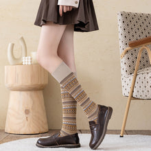 Load image into Gallery viewer, Mori Striped High Leg Socks
