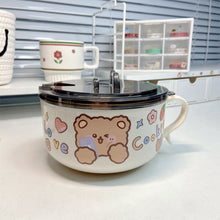 Load image into Gallery viewer, Cute Stainless Steel Noodle Bowl
