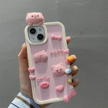 Load image into Gallery viewer, 3D iPhone Cute Piggy Soft Back Case
