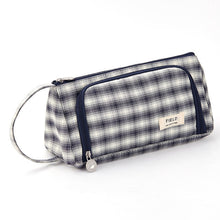 Load image into Gallery viewer, Large Capacity Plaid Pencil Case
