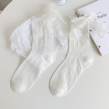 Load image into Gallery viewer, Cute Lace Bow Ruffle Socks
