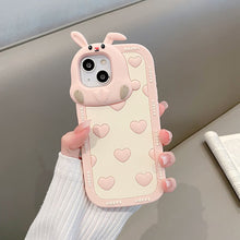 Load image into Gallery viewer, 3D iPhone Cute Rabbit Soft Back Case
