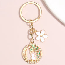 Load image into Gallery viewer, Kitty Cat Garden Keychain
