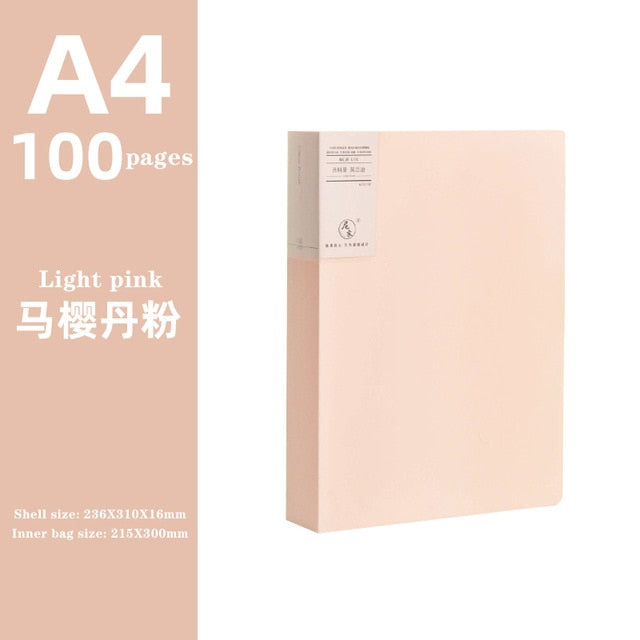 A4 Pastel Document Folder