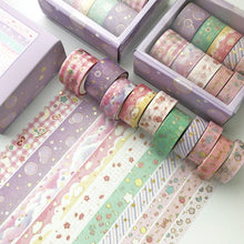 Load image into Gallery viewer, 10 Piece Decorative Washi Tape Set
